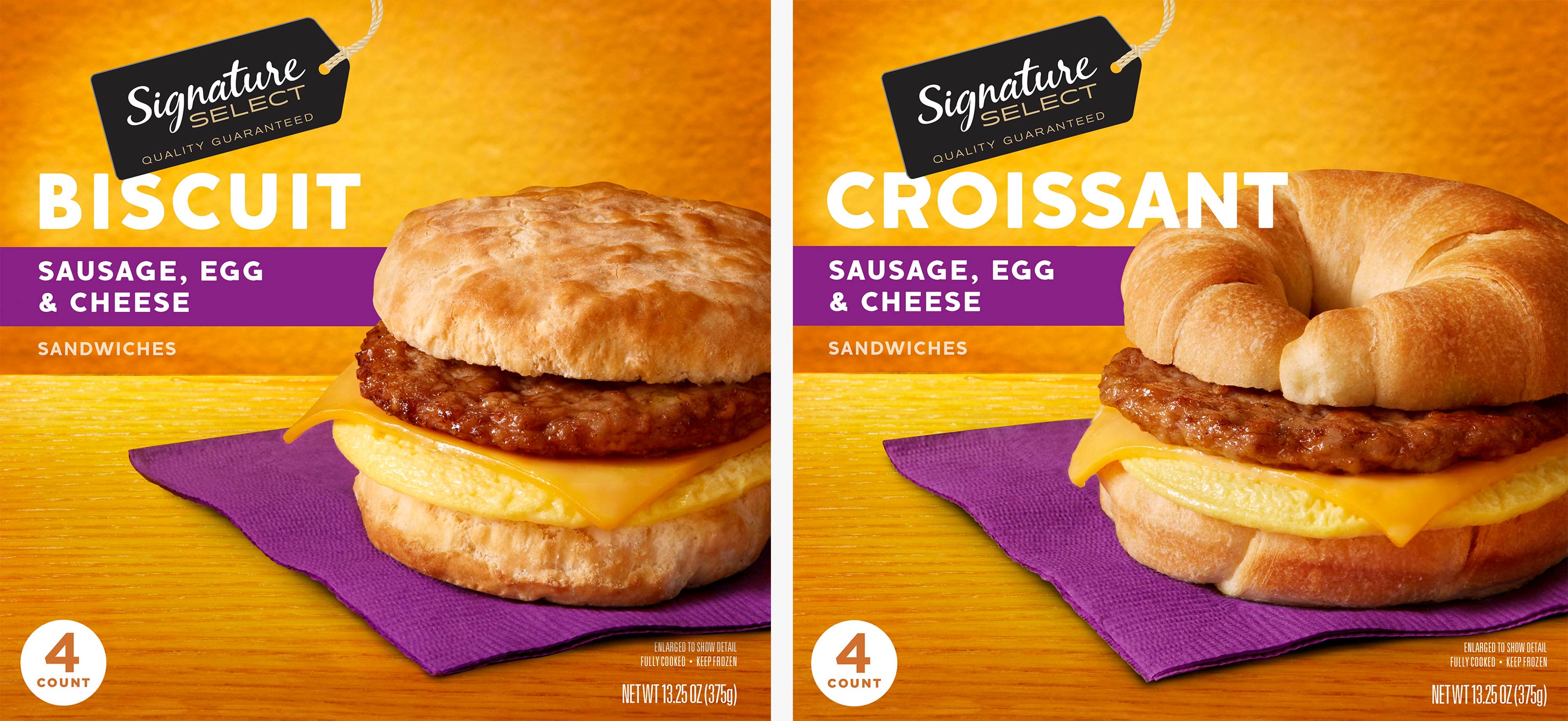 Signature Select Breakfast Sandwiches